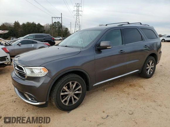 2016 Dodge Durango Limited with VIN 1C4RDHDG0GC437250, listed as a Copart auction lot 47096675 with 196,414 mi miles and Salvage Title. Bid and sale history available at carsss.com. Image 1.