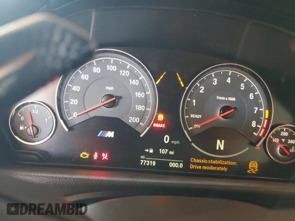 2017 BMW M3 with VIN WBS8M9C50H5G83623, listed as a Copart auction lot 51308394 with 77,319 mi miles. Bid and sale history available at carsss.com. Image 9.