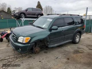 2003 Toyota Sequoia Limited with VIN 5TDBT48A63S143024, listed as a Copart auction lot 51179135 with 200,605 mi miles and Salvage Title. Bid and sale history available at carsss.com. Image 1.