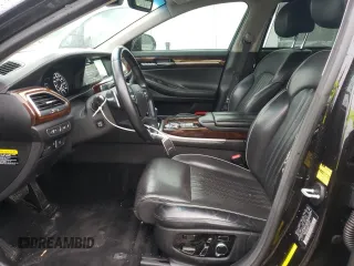 2018 Genesis G90 3.3T Premium with VIN KMHG34JA2JU041580, listed as a Copart auction lot 83837604 with 67,258 mi miles and Salvage Title. Bid and sale history available at carsss.com. Image 7.