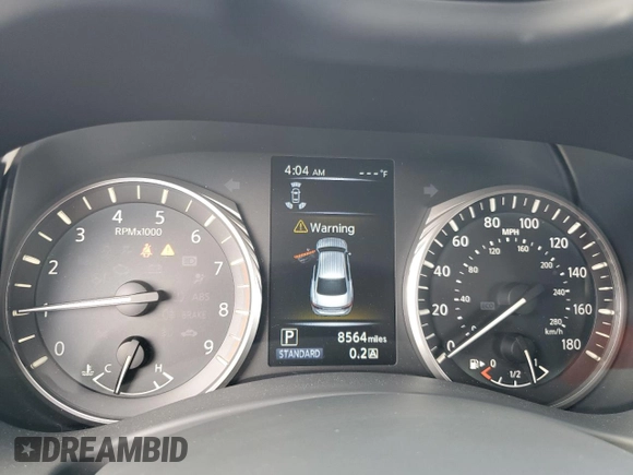 2023 Infiniti Q50 Red Sport 400 with VIN JN1FV7DP8PM570359, listed as a Copart auction lot 42814215 with 8,564 mi miles and Clean Title. Bid and sale history available at DreamBid. Image 9.
