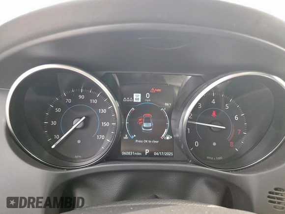 2020 Jaguar F-Pace 25t Premium with VIN SADCJ2FX1LA628811, listed as a Copart auction lot 52979165 with 60,831 mi miles and Salvage title. Bid and sale history available at DreamBid. Image 9.