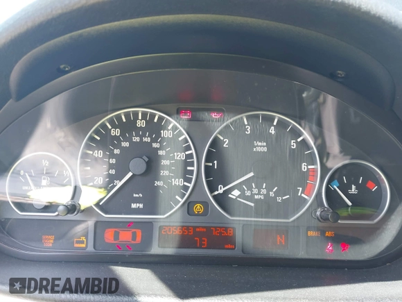 2002 BMW 3 Series 330i with VIN WBAEV53482KM22427, listed as a IAAI auction lot 41867713 with 205,653 mi miles and . Bid and sale history available at DreamBid. Image 7.