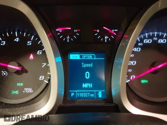 2016 Chevrolet Equinox LT with VIN 2GNALCEK4G6149091, listed as a IAAI auction lot 41881091 with 110,327 mi miles. Bid and sale history available at carsss.com. Image 7.