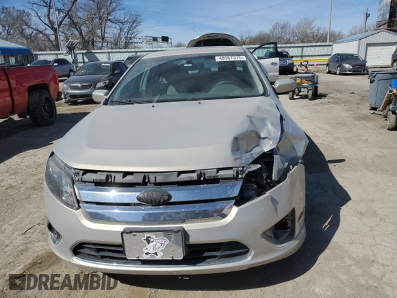 2010 Ford Fusion SEL with VIN 3FAHP0JG7AR356186, listed as a Copart auction lot 48987375 with 130,126 mi miles and Salvage Title. Bid and sale history available at DreamBid. Image 5.