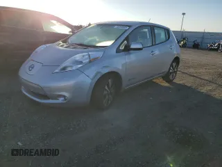 2015 Nissan LEAF SV with VIN 1N4AZ0CP6FC321749, listed as a Copart auction lot 75204493 with 67,831 mi miles. Bid and sale history available at carsss.com. Image 1.