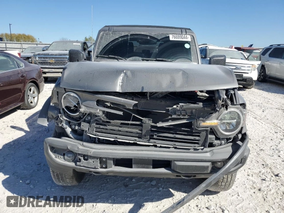 2024 Ford Bronco Big Bend with VIN 1FMDE7BH5RLA24042, listed as a Copart auction lot 76699044 with 13,419 mi miles and Salvage Title. Bid and sale history available at DreamBid. Image 5.