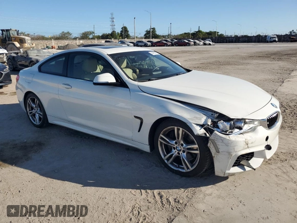 2014 BMW 4 Series 435i with VIN WBA3R1C51EK190948, listed as a Copart auction lot 44490905 with 71,371 mi miles and Salvage Title. Bid and sale history available at carsss.com. Image 4.