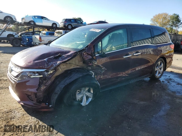 2019 Honda Odyssey EX with VIN 5FNRL6H57KB087417, listed as a Copart auction lot 83984874 with 89,909 mi miles and Salvage title. Bid and sale history available at DreamBid. Image 1.