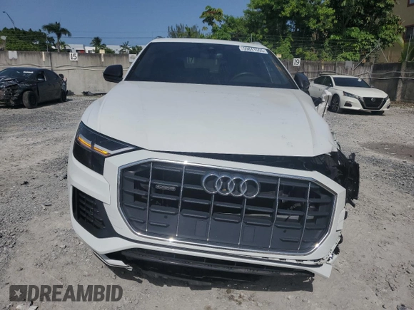 2019 Audi Q8 Premium with VIN WA1AVAF17KD015015, listed as a Copart auction lot 59841555 with 49,977 mi miles and Non repairable. Bid and sale history available at DreamBid. Image 5.