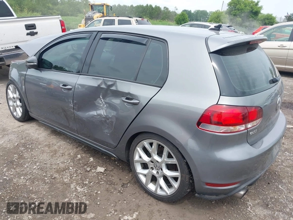 2012 Volkswagen Golf GTI w/Sunroof & Navi PZEV with VIN WVWHD7AJ3CW041442, listed as a IAAI auction lot 42701496 with 138,495 mi miles and . Bid and sale history available at DreamBid. Image 3.