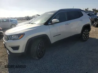 2018 Jeep Compass Limited with VIN 3C4NJDCBXJT492015, listed as a Copart auction lot 55117955 with 91,210 mi miles and Salvage title. Bid and sale history available at DreamBid. Image 1.