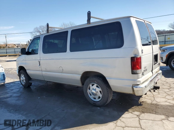 2008 Ford Econoline Passenger XL with VIN 1FMNE11L98DB45835, listed as a Copart auction lot 46355145 with 3,226,822 mi miles and Salvage title. Bid and sale history available at DreamBid. Image 2.