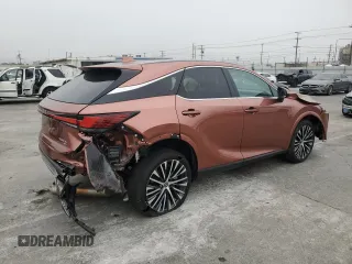 2023 Lexus RX with VIN 2T2BBMCAXPC008973, listed as a Copart auction lot 75833564 with 26,593 mi miles and Salvage Title. Bid and sale history available at carsss.com. Image 3.