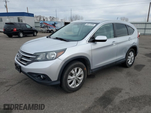 2014 Honda CR-V EX-L with VIN 2HKRM4H77EH659739, listed as a Copart auction lot 50413205 with 118,429 mi miles and Salvage Title. Bid and sale history available at carsss.com. Image 1.