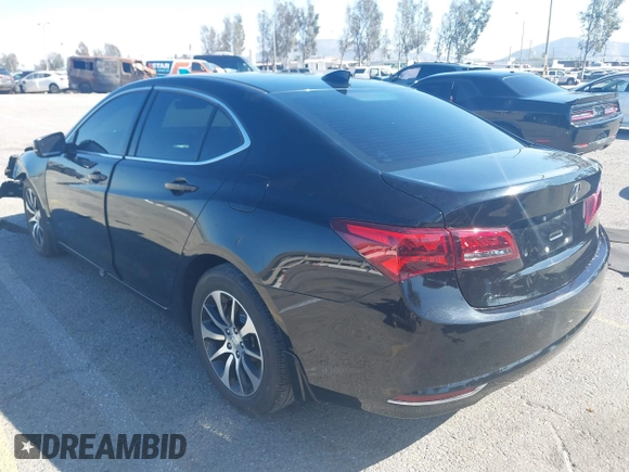 2017 Acura TLX w/Technology Pkg with VIN 19UUB1F59HA002325, listed as a IAAI auction lot 41666427 with 105,730 mi miles. Bid and sale history available at carsss.com. Image 3.
