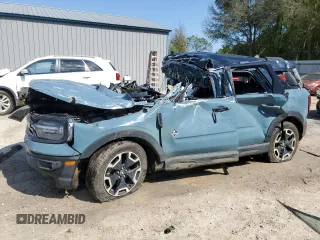 2021 Ford Bronco Sport Outer Banks z VIN 3FMCR9C64MRA77155, wystawiony jako Copart lot #51614645 z przebiegiem Nie podano mil oraz Nie do naprawy • Non repairable. Historia ofert i sprzedaży dostępna na DreamBid. Obrazek 1.