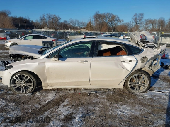 2019 Ford Fusion Titanium with VIN 3FA6P0K96KR143982, listed as a IAAI auction lot 41398187 with 49,606 mi miles. Bid and sale history available at carsss.com. Image 14.