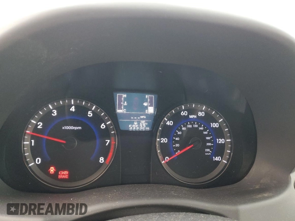 2016 Hyundai Accent Sport with VIN KMHCU5AE3GU239968, listed as a Copart auction lot 82190874 with 59,532 mi miles and Salvage Title. Bid and sale history available at carsss.com. Image 9.