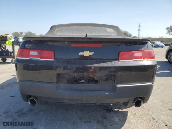 2015 Chevrolet Camaro LT with VIN 2G1FD3D33F9221863, listed as a Copart auction lot 43722735 with 100,027 mi miles and Clean Title. Bid and sale history available at carsss.com. Image 6.