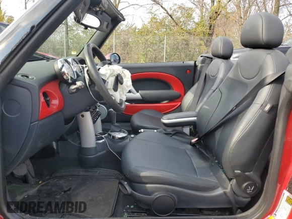 2008 MINI Convertible with VIN WMWRF33518TG18470, listed as a Copart auction lot 79095684 with Not provided miles and Clean title. Bid and sale history available at DreamBid. Image 7.