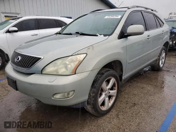 2004 Lexus RX 330 with VIN JTJHA31U240051831, listed as a Copart auction lot 72250294 with 219,545 mi miles and Salvage Title. Bid and sale history available at carsss.com. Image 1.