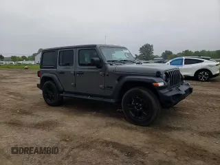 2020 Jeep Wrangler Unlimited Sport Altitude with VIN 1C4HJXDG2LW314301, listed as a Copart auction lot 59857615 with 60,684 mi miles and Salvage title. Bid and sale history available at DreamBid. Image 14.