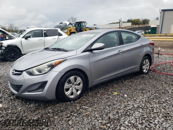 2016 Hyundai Elantra SE with VIN 5NPDH4AE7GH722283, listed as a Copart auction lot 51063485 with 128,892 mi miles and Salvage Title. Bid and sale history available at carsss.com. Image 1.