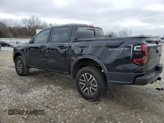 2024 Ford Ranger LARIAT with VIN 1FTER4JH9RLE10329, listed as a Copart auction lot 45464135 with 11,371 mi miles and Salvage Title. Bid and sale history available at carsss.com. Image 2.