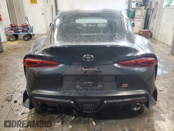 2025 Toyota GR Supra 3.0 with VIN WZ1DB0G0XSW068535, listed as a Copart auction lot 42484175 with 3,740 mi miles and Salvage Title. Bid and sale history available at carsss.com. Image 6.
