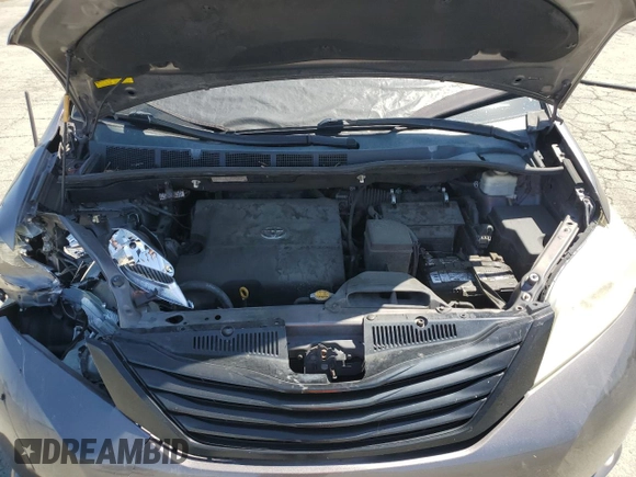 2012 Toyota Sienna с VIN 5TDZK3DC0CS190388, выставлен на аукционе Copart как лот 58564315 с пробегом 256 936 миль миль и Списание • Salvage title. История ставок и продаж доступна на DreamBid. Изображение 12.