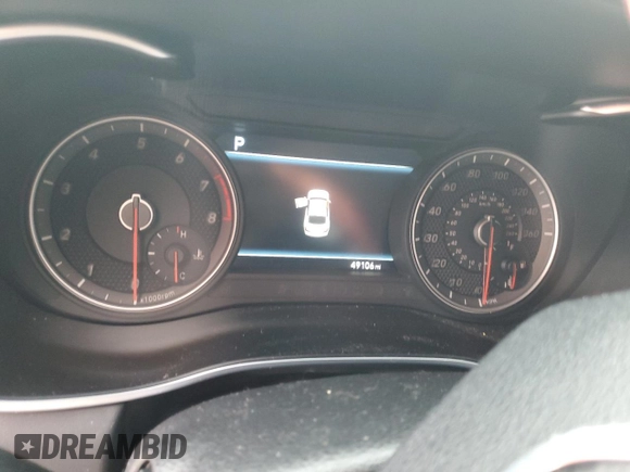 2019 Genesis G70 2.0T Advanced with VIN KMTG64LAXKU020441, listed as a Copart auction lot 75075854 with 49,106 mi miles and Non Repairable. Bid and sale history available at carsss.com. Image 9.