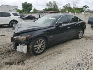 2017 Infiniti Q50 Premium z VIN JN1EV7AP4HM738158, wystawiony jako Copart lot #59822715 z przebiegiem 74 701 mil mil oraz Szkoda całkowita • Salvage title. Historia ofert i sprzedaży dostępna na DreamBid. Obrazek 1.