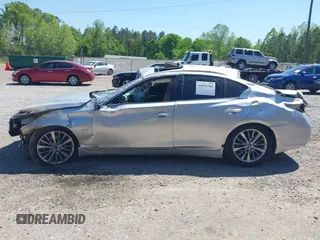 2018 Infiniti Q50 Luxe with VIN JN1EV7AR7JM438928, listed as a IAAI auction lot 42036766 with 125,149 mi miles and . Bid and sale history available at carsss.com. Image 15.