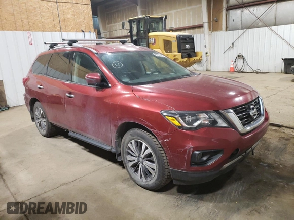 2017 Nissan Pathfinder Platinum with VIN 5N1DR2MM2HC612061, listed as a Copart auction lot 58621965 with 116,349 mi miles and Salvage title. Bid and sale history available at DreamBid. Image 4.