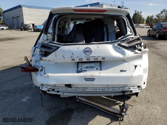 2024 Nissan Rogue SV with VIN JN8BT3BA2RW351093, listed as a Copart auction lot 46733065 with 32,674 mi miles and Salvage Title. Bid and sale history available at carsss.com. Image 6.
