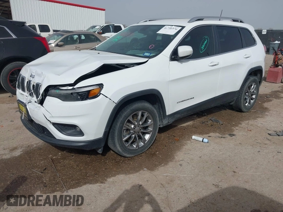 2019 Jeep Cherokee Latitude Plus with VIN 1C4PJLLB0KD307741, listed as a IAAI auction lot 41750370 with 76,036 mi miles. Bid and sale history available at carsss.com. Image 17.