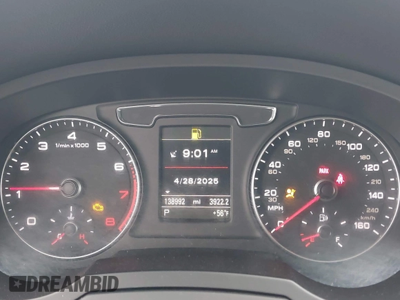 2016 Audi Q3 Premium Plus with VIN WA1BFCFS0GR009654, listed as a IAAI auction lot 42141372 with 138,992 mi miles. Bid and sale history available at carsss.com. Image 7.