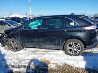 2015 Ford Edge Titanium with VIN 2FMTK4K93FBB61357, listed as a IAAI auction lot 41349092 with 290,055 mi miles. Bid and sale history available at carsss.com. Image 14.