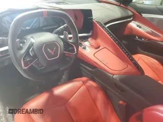 2023 Chevrolet Corvette 2LT with VIN 1G1YB3D48P5124129, listed as a Copart auction lot 44167625 with 2,487 mi miles and Non Repairable. Bid and sale history available at carsss.com. Image 8.