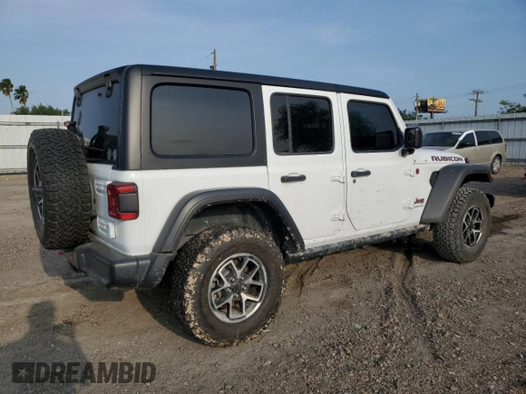 2024 Jeep Wrangler Rubicon with VIN 1C4PJXFG9RW280570, listed as a Copart auction lot 54519055 with 10,638 mi miles and Salvage title. Bid and sale history available at DreamBid. Image 3.