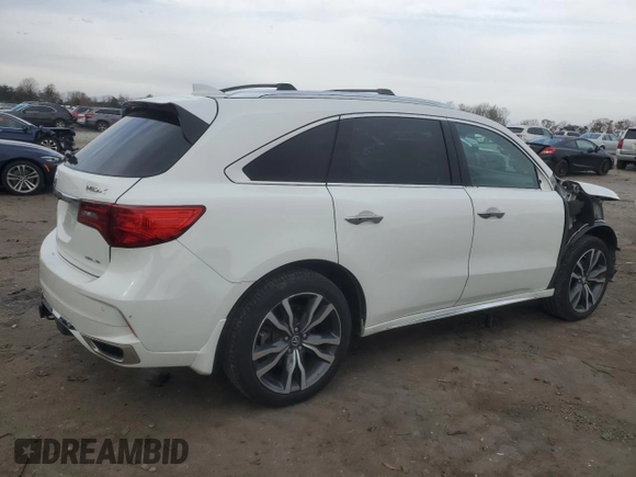 2020 Acura MDX w/Advance Pkg with VIN 5J8YD4H86LL023229, listed as a Copart auction lot 81664934 with 50,123 mi miles and Salvage Title. Bid and sale history available at carsss.com. Image 3.