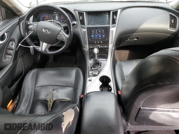 2014 Infiniti Q50 Premium with VIN JN1BV7AP2EM674992, listed as a Copart auction lot 52479915 with 220,813 mi miles and Salvage Title. Bid and sale history available at carsss.com. Image 8.