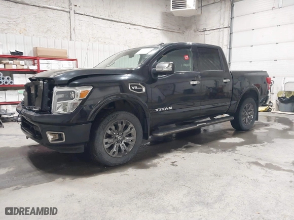 2017 Nissan Titan SV with VIN 1N6AA1E58HN502777, listed as a IAAI auction lot 41612504 with 142,920 mi miles. Bid and sale history available at carsss.com. Image 17.