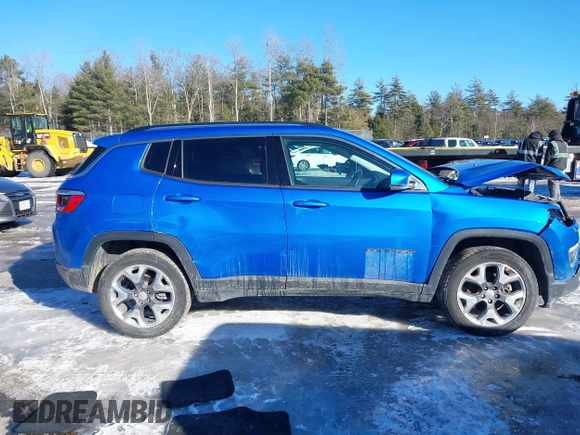 2020 Jeep Compass Limited with VIN 3C4NJDCB1LT147961, listed as a IAAI auction lot 41508964 with 74,613 mi miles. Bid and sale history available at carsss.com. Image 13.