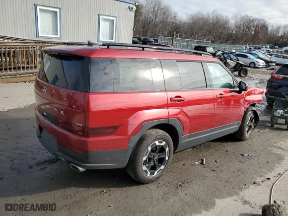 2025 Hyundai Santa Fe SEL with VIN 5NMP2DGL3SH070062, listed as a Copart auction lot 80900934 with 0 mi miles and Salvage Title. Bid and sale history available at carsss.com. Image 3.