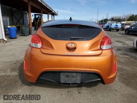 2014 Hyundai Veloster with VIN KMHTC6AD6EU185899, listed as a Copart auction lot 49871335 with 112,787 mi miles and Salvage Title. Bid and sale history available at carsss.com. Image 6.
