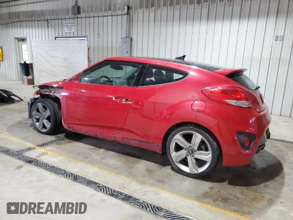 2013 Hyundai Veloster Turbo z VIN KMHTC6AE7DU111060, wystawiony jako Copart lot #57816425 z przebiegiem 140 842 mil mil oraz Szkoda całkowita • Salvage title. Historia ofert i sprzedaży dostępna na DreamBid. Obrazek 2.