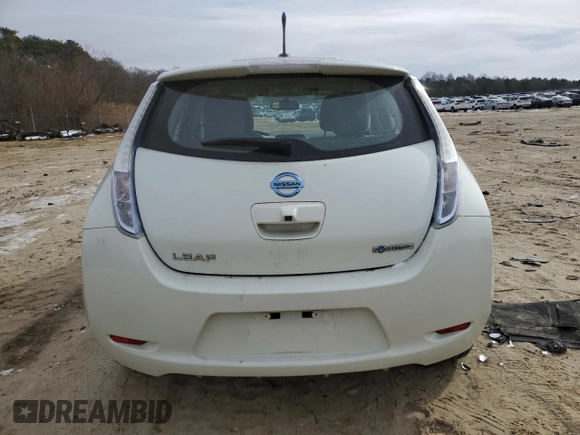 2011 Nissan LEAF SL with VIN JN1AZ0CP4BT006990, listed as a Copart auction lot 41970945 with 70,805 mi miles and Clean Title. Bid and sale history available at carsss.com. Image 6.