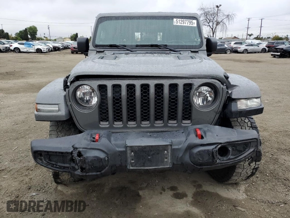 2021 Jeep Gladiator Rubicon with VIN 1C6JJTBG5ML615653, listed as a Copart auction lot 51297795 with 48,918 mi miles and Salvage title. Bid and sale history available at DreamBid. Image 5.
